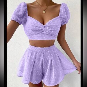 purple two piece set